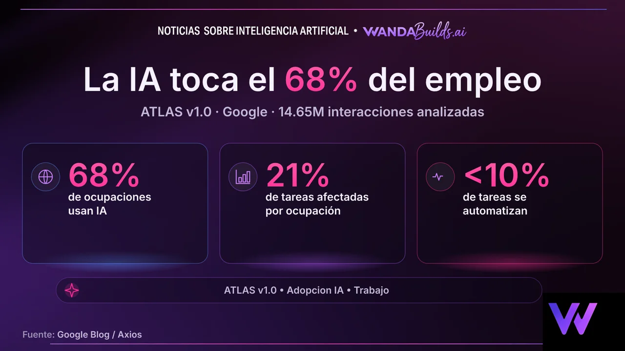 Google Publishes ATLAS v1.0: AI Reaches 68% of Occupations but Automates Fewer Than 10% of Tasks