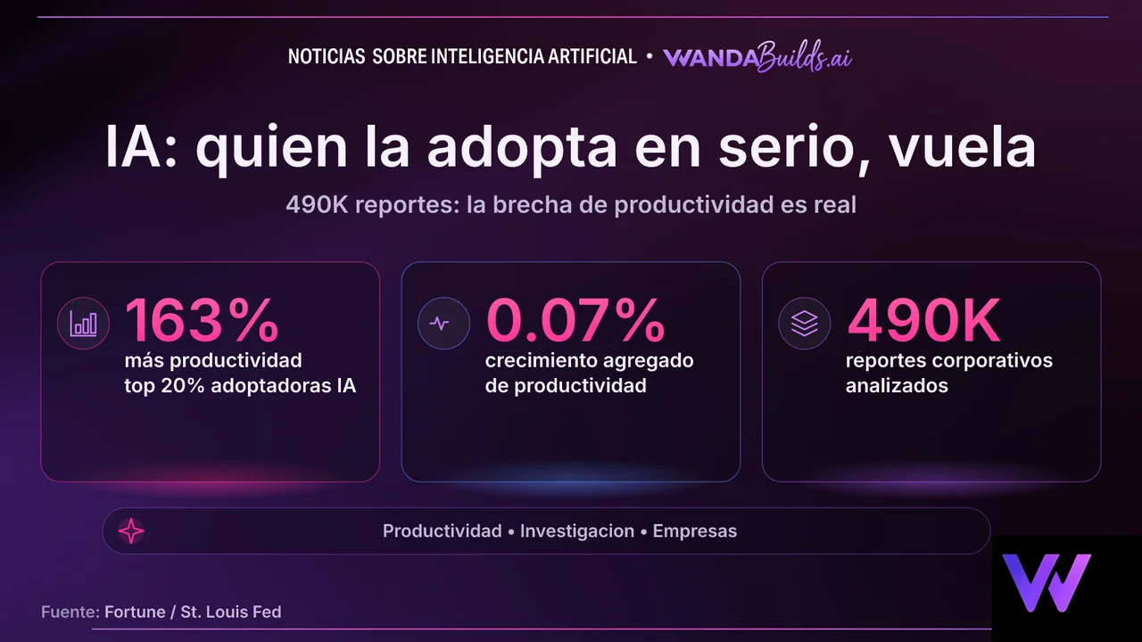 Fed Study: AI's Slow Productivity Story Fits a Century-Old Pattern, but Top 20% of AI Adopters Are 163% More Productive
