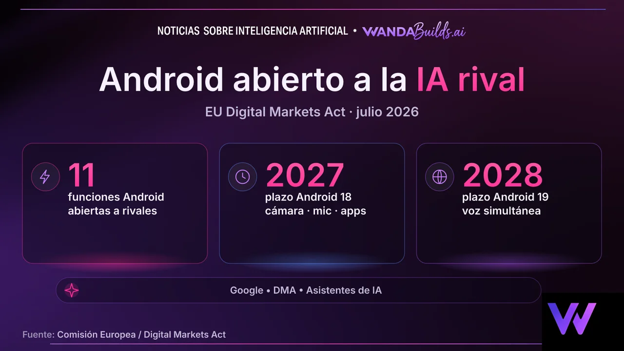 La UE obliga a Google a abrir Android a Claude y ChatGPT para 2027
