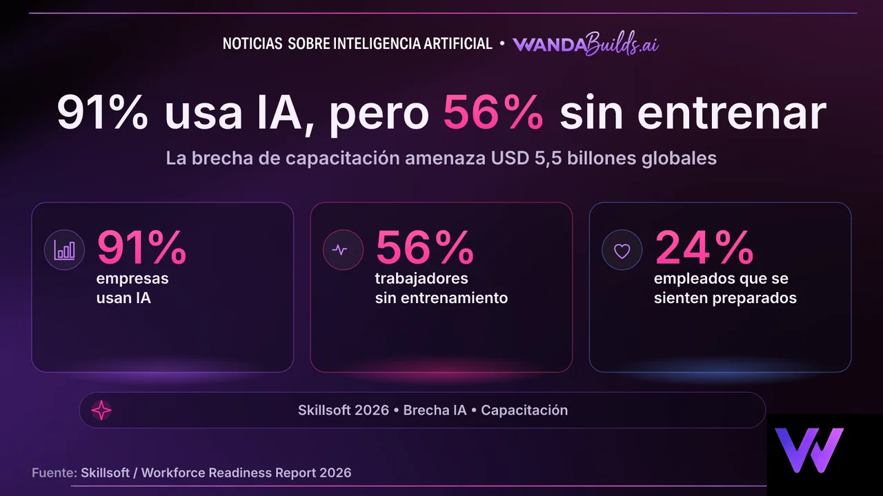 La brecha de habilidades de IA en el trabajo: las estadísticas que importan en 2026