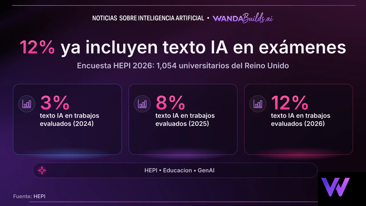 HEPI 2026 Survey: 12% of University Students Include AI-Generated Text in Assessed Work, Four Times More Than in 2024
