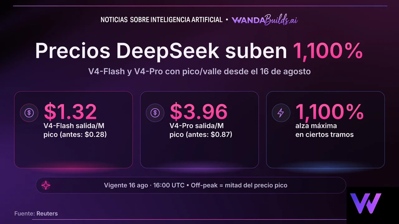 DeepSeek Raises API Prices by Up to 1,100% Starting August 16 with New Peak/Off-Peak Billing